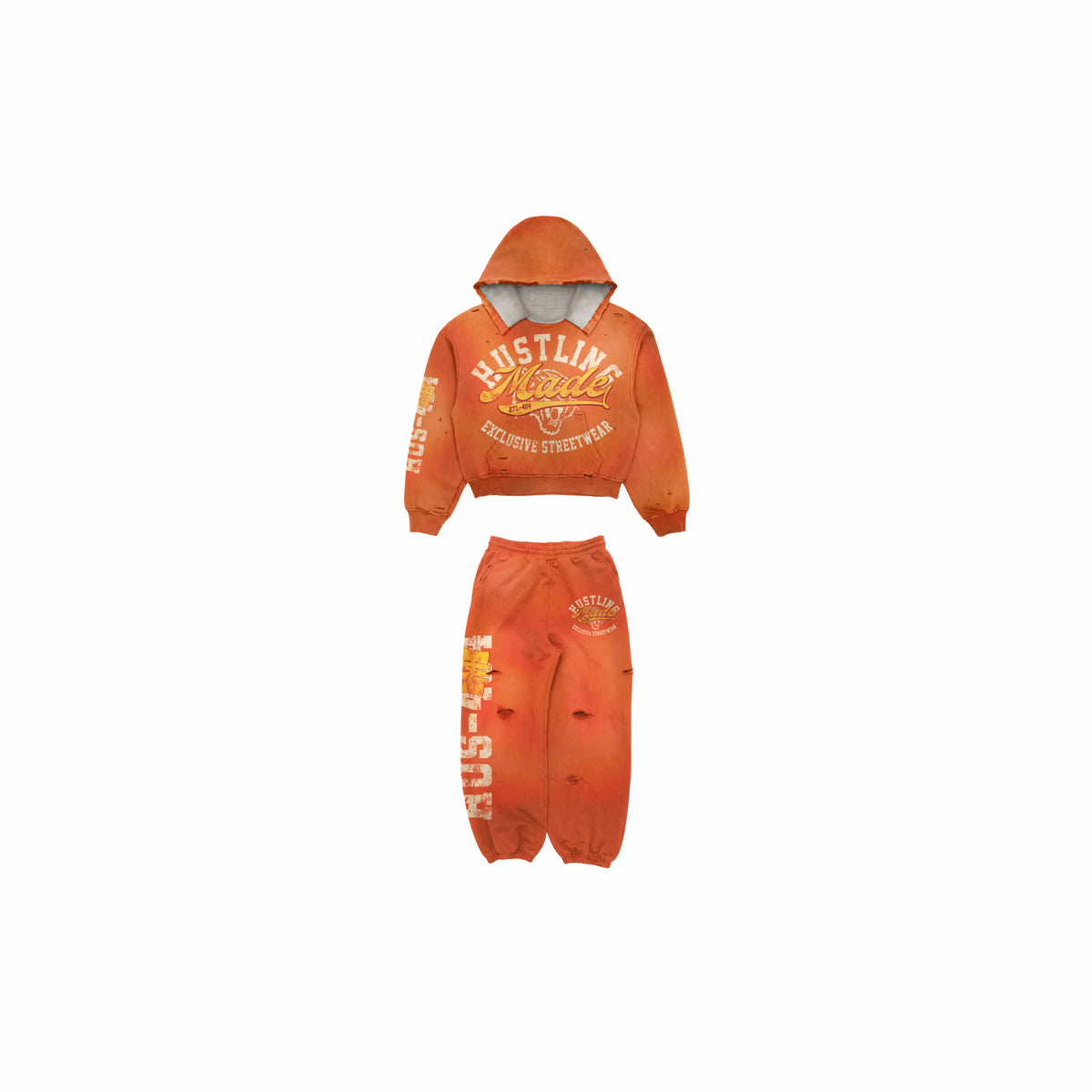 Orange Sweat Suit
